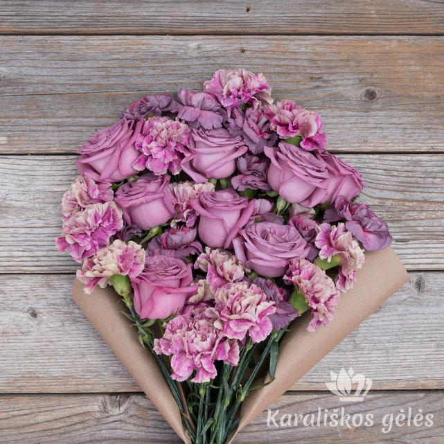 Puokstė Violetinis Sapnas Karaliskos Gėlės